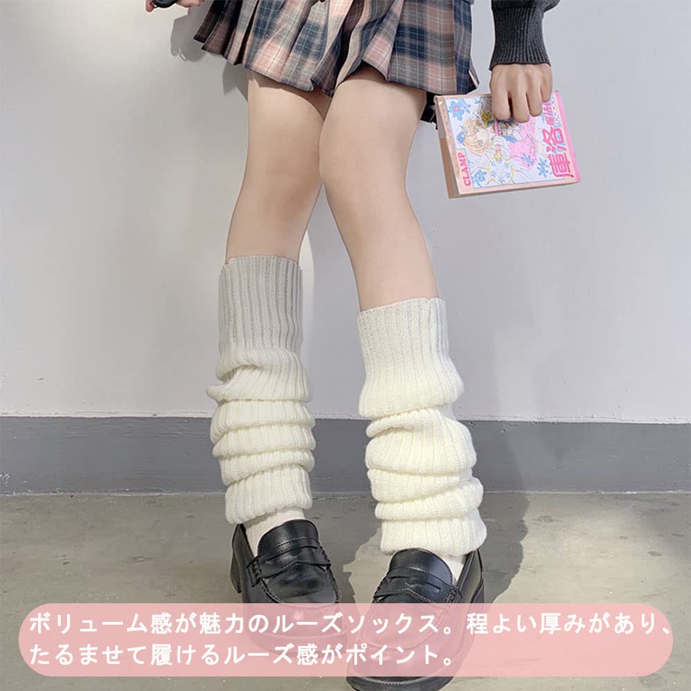 Amazon.co.jp: [DFsucces] ルーズソックス 厚手 40cm 制服小物 高校生 