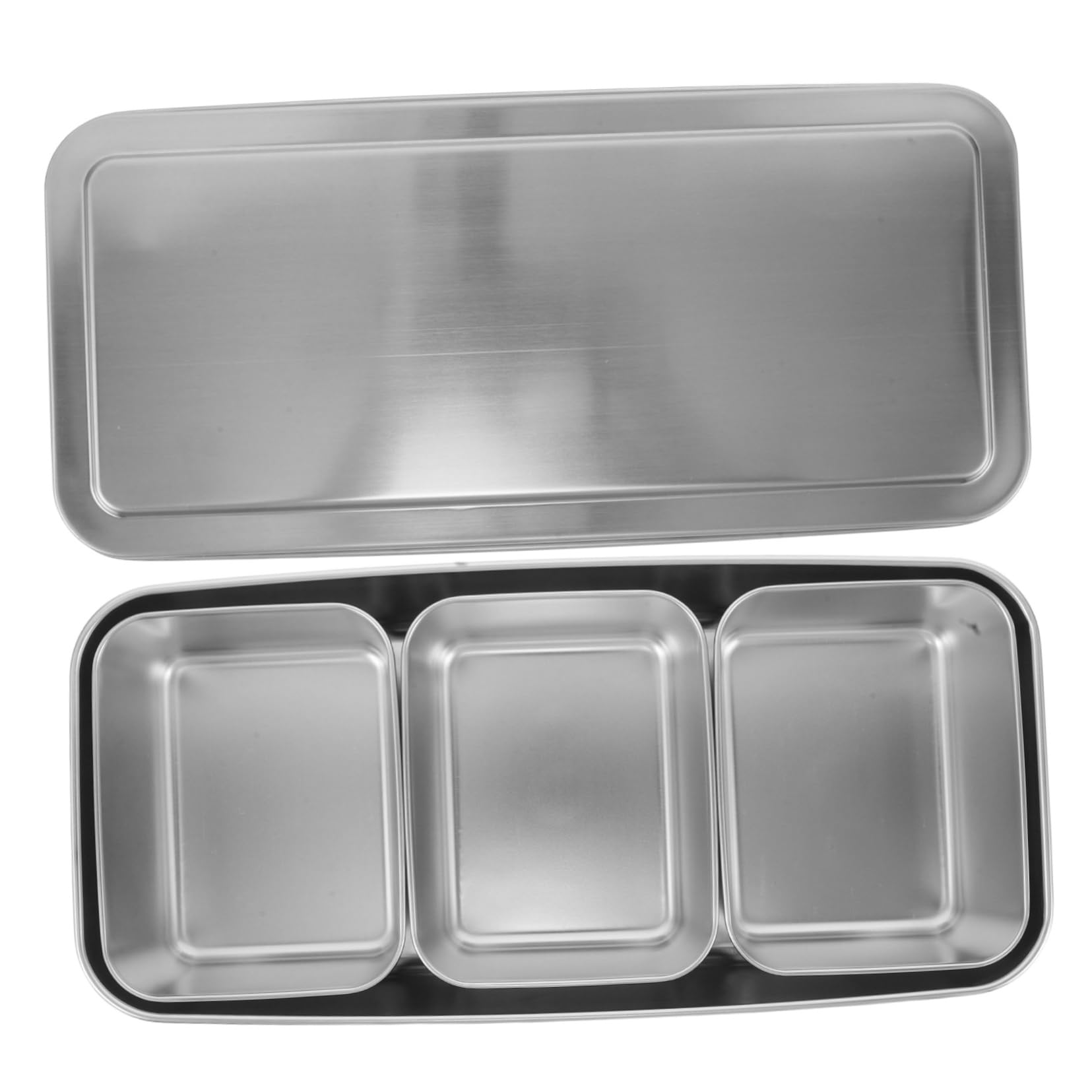 ULTECHNOVO Gewürzbox Fach mit Deckel Rostfrei Platzsparend Auslaufsicherer Behälter für Salz Pfeffer und Gewürze Frischeerhaltend Für Küche und Gastronomie