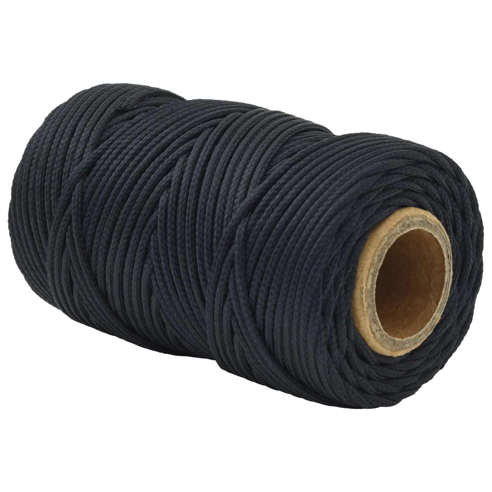 Cuerda de poliéster azul real de 50 m de largo, resistente a la intemperie y a los rayos UV, para vela, camping, jardín, taller, atar y asegurar al aire libre y uso en barcos
