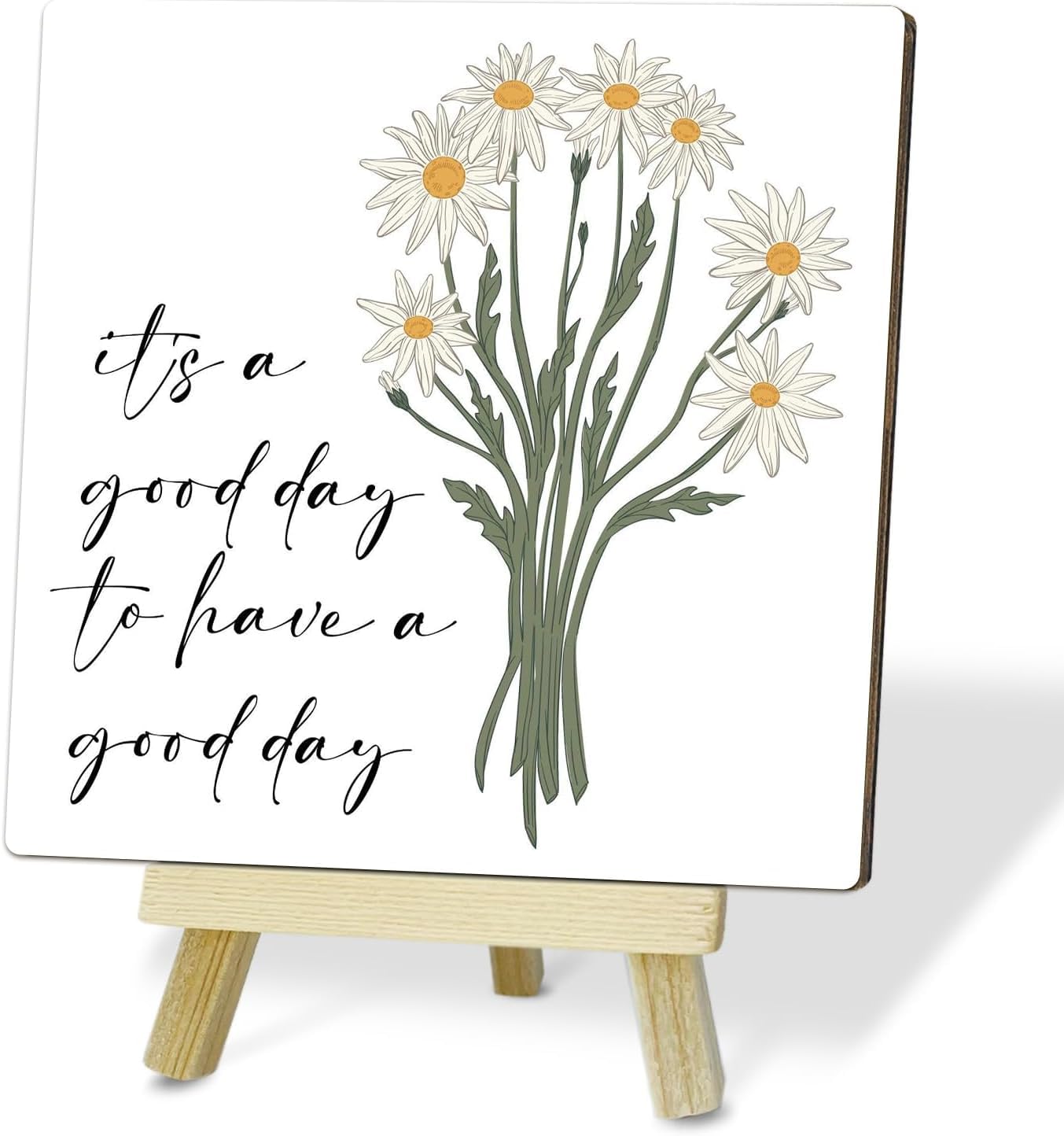 Sarvada Decor It’s a Good Day to Have a Good Day Boho Floral Wood Decor Motivational Gifts Wood Table Signs for Home Office Wooden Plaque with Stand Office Desk Decor for Women Thank You Gifts Sarvada Decor It’s a Good Day to Have a Good Day Boho Floral Wood Decor Motivational Gifts Wood Table Signs for Home Office Wooden Plaque with Stand Office Desk Decor for Women Thank You Gifts
