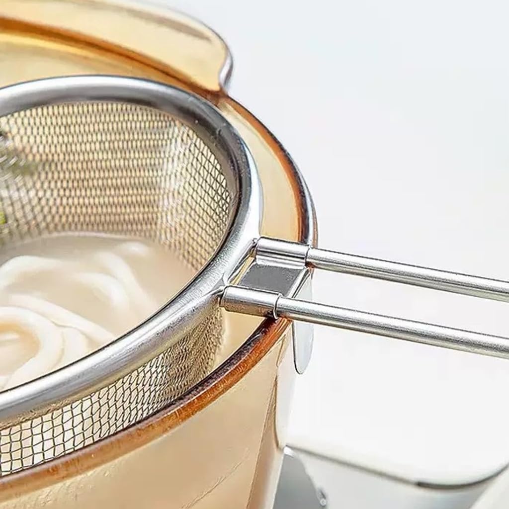 Stainless Steel Cooking Strainer Spoon Kitchen Skimmer Ladle With Long Handle