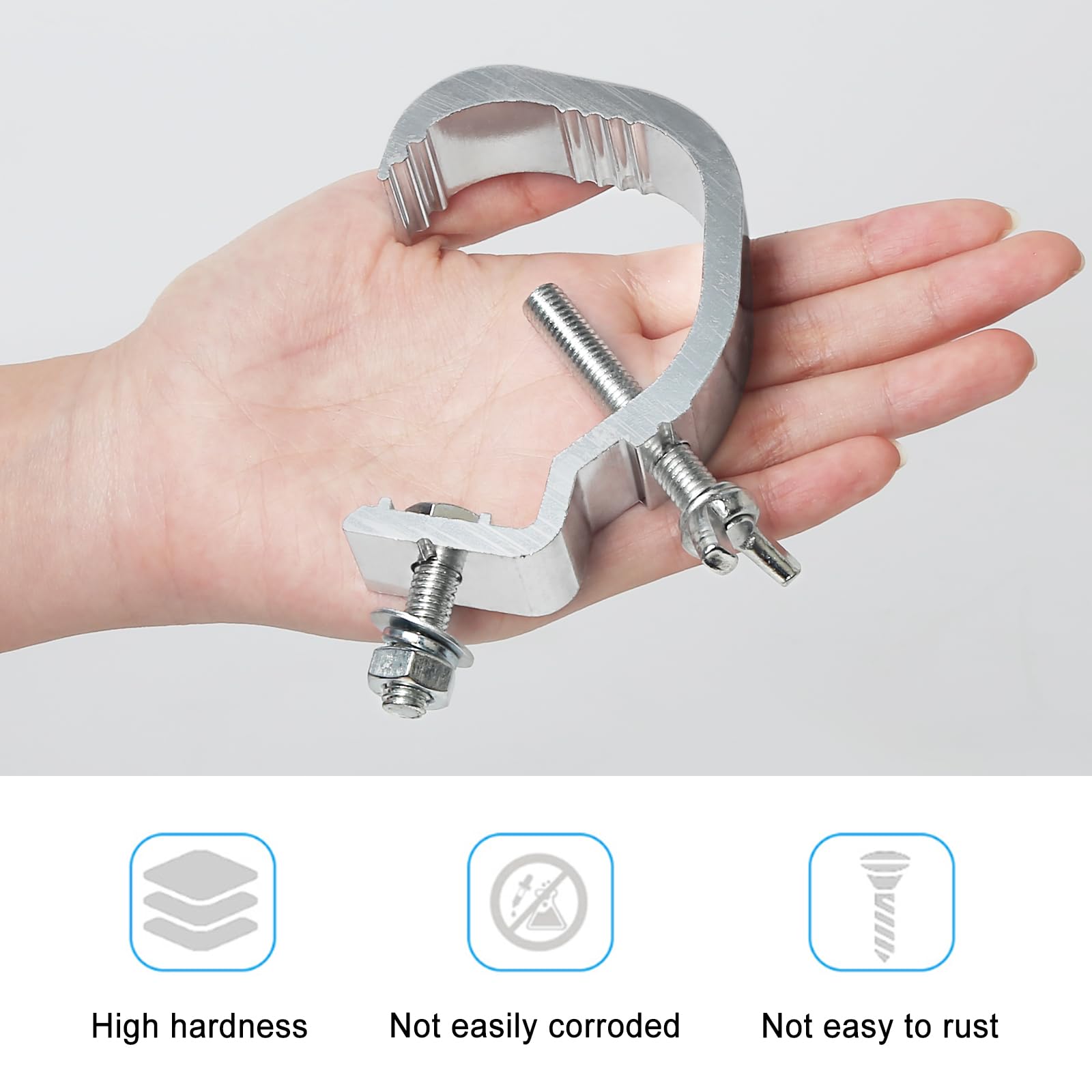 Pince Truss Aluminium Pour Éclairage Scène - Support 150kg Pour LED, Faisceaux Mobiles