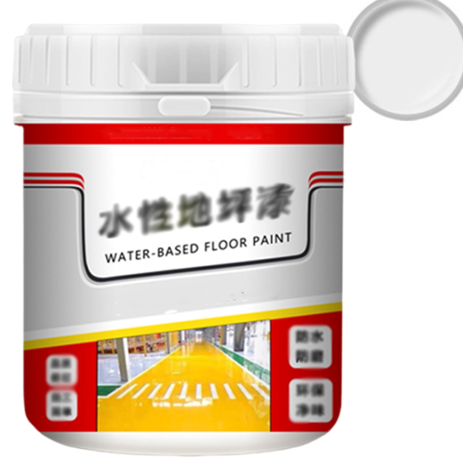 Gold Silk Waterproof Epoxy Floor Paint - Garage & Basement Protection, Dilutable with Water (500g, Primer)