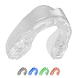SAFEJAWZ Mouth Guard, Elements Dual Layer Mouthguard for Adults & Youth with Case, Easy Fit Remoldable Mouthpiece for Football, Boxing, Lacrosse, MMA, Basketball & All Contact Sports