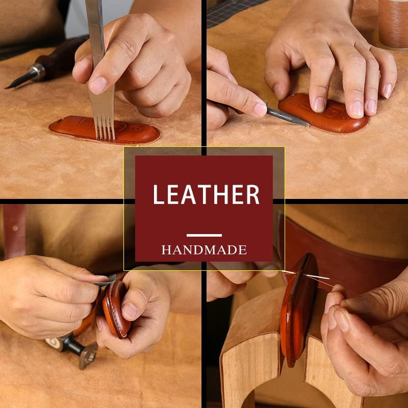 Miniatura 4 de Yonmcfn Funda para llavero BMW de piel auténtica con llavero, protector de cuero para llave de automóvil, compatible con llave remota inteligente 2