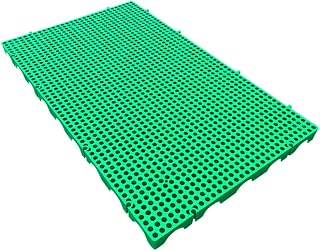 Palet De Plástico De 5cm De Altura - Palet Encajable Y Sistema De Almacenamiento - Tablero Antihumedad para Supermercados, Cocinas Y Almacenes - 1 Paquete (Color : Verde, Tamaño : 100x100x5cm)
