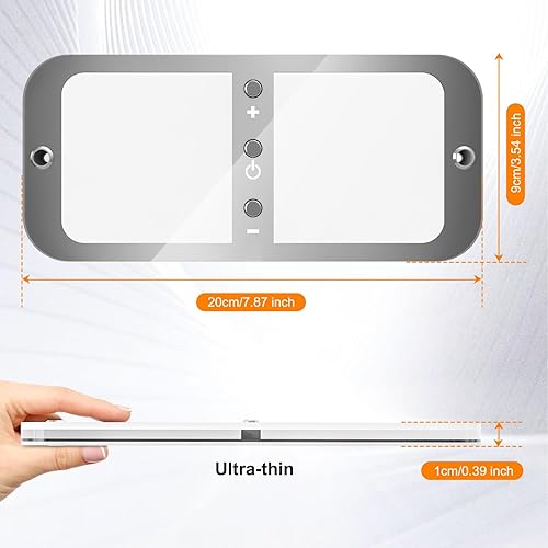 Miniatura 3 de BlueFire 800LM Luces LED interiores regulables para RV, Luminaria de 6W 3000-6000K para autocaravanas, con control remoto (Paquete de 4)