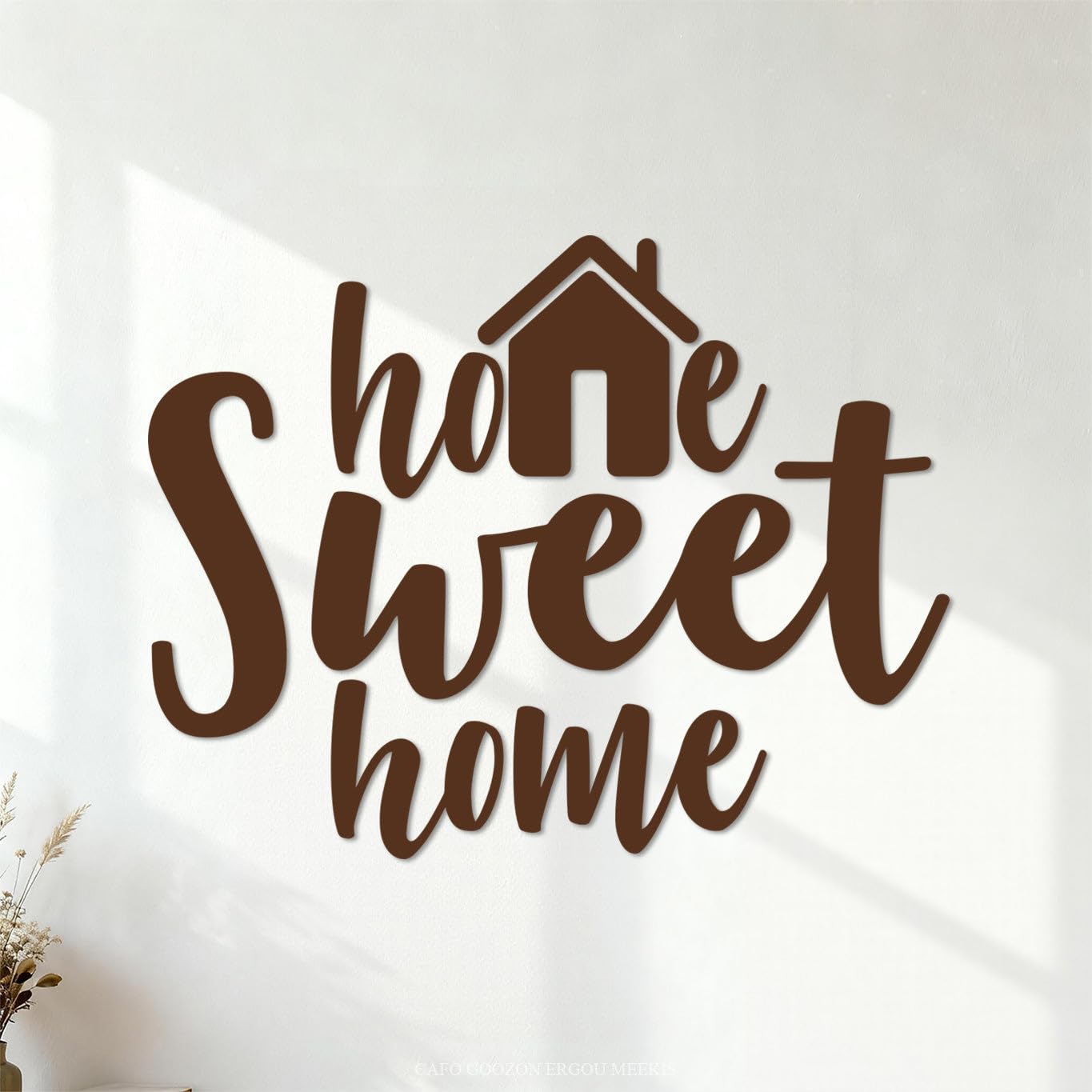Fine Carving Stickers Sweet Home Room Funny Quotes 54.6x70.2cm Tattoo Culture Coffee — image 1