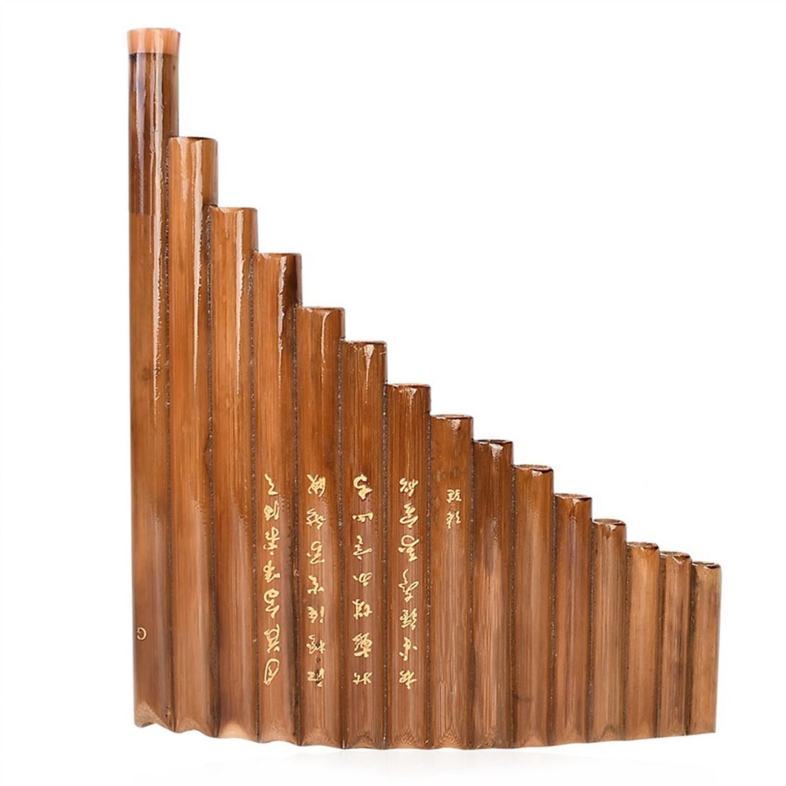 Zampoñas 15 Pipe G Key Pan Flauta Panpipes De Bambú Instrumento De Viento De Madera Tradicional Chino