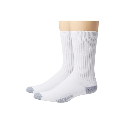 Wigwam Diabetic Sport Crew, 2 Pack Crew Cut Socks Shoes White