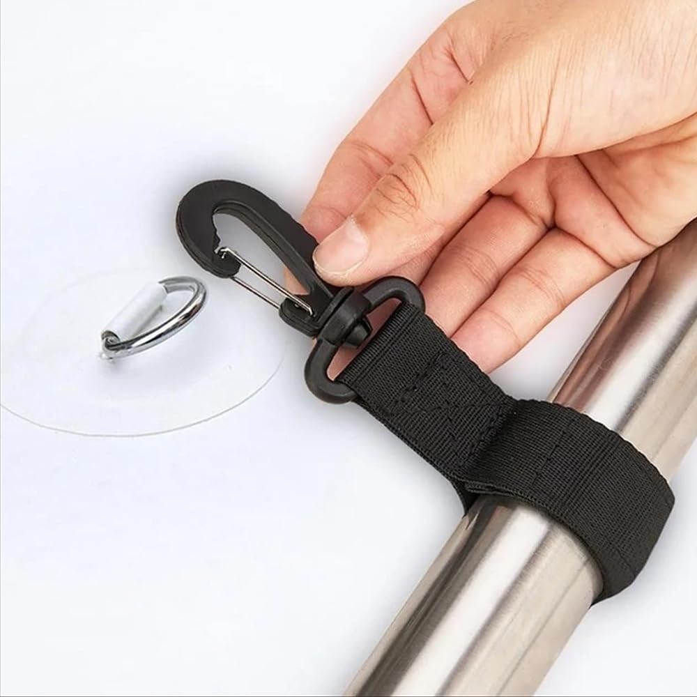 4 Pacchetti Kayak Paddle Storage Clips & Stainless Steel D-Ring Patch Kit per Barca Gonfiabile, tavola da Surf, Raft, Accessori SUP Deck