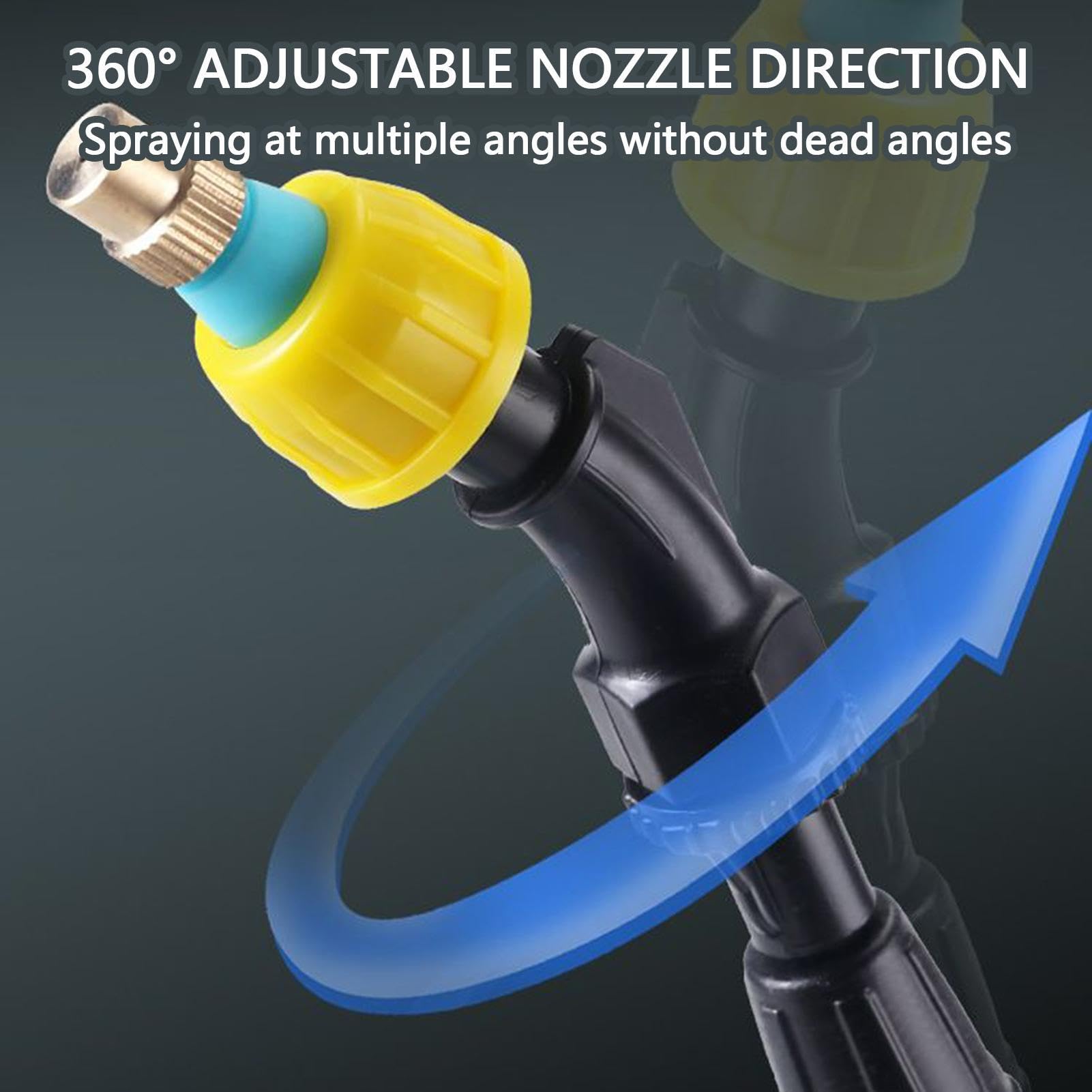 Spruzzatore A Batteria Zaino portatile con serbatoio d'acqua da 5/8 L | Grande Serbatoio d'Acqua Pompa Elettrica Spruzzatore per Prato, Patio, , Fattoria, Irrigazione Esterna, Lavaggio Auto, Puliz