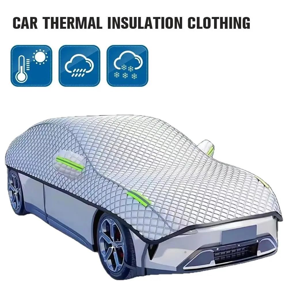 HJfhCFGJ Protector Parabrisas Cubierta de Coche protección Exterior Impermeable Cuatro Estaciones del Parabrisas Protector Granizo Cubierta Nieve(Hammer Truck)