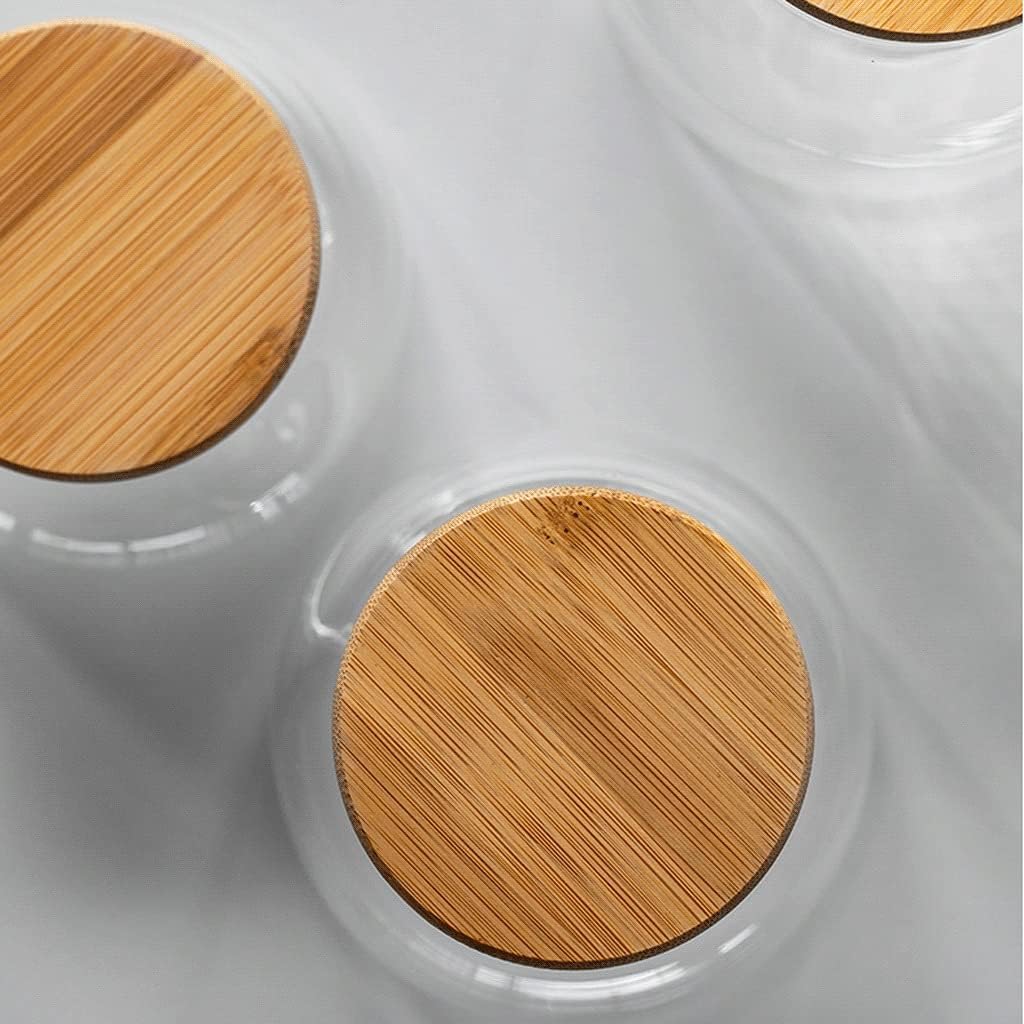 Reusable Food Storage Container Glass Storage Jars With Sealed Lids Kitchen Canister Food Storage Canister For Serving Tea Coffee Spice Food Storage Jars