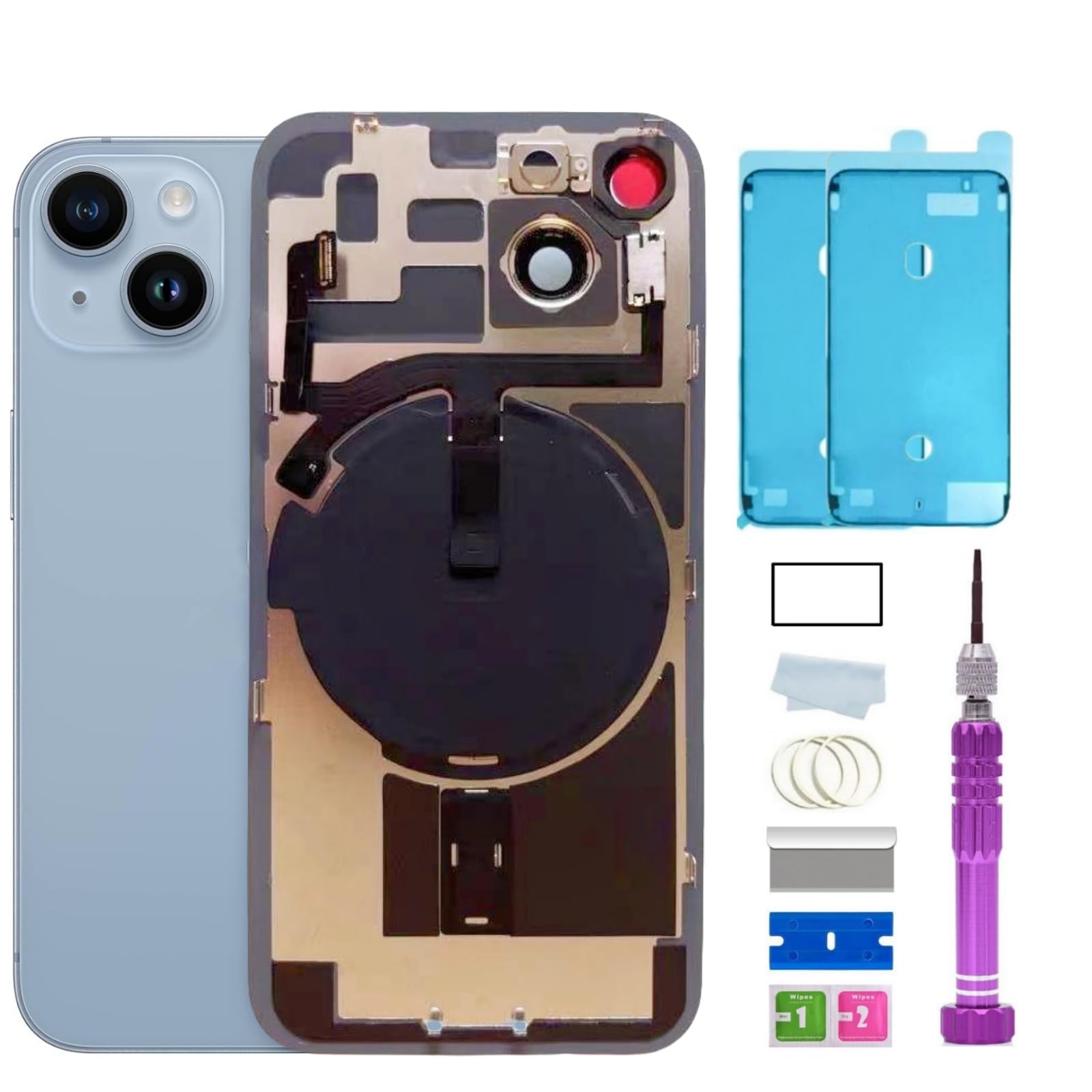 Amazon.com: 14 Back Glass Replacement with Plate & Flex Cable and