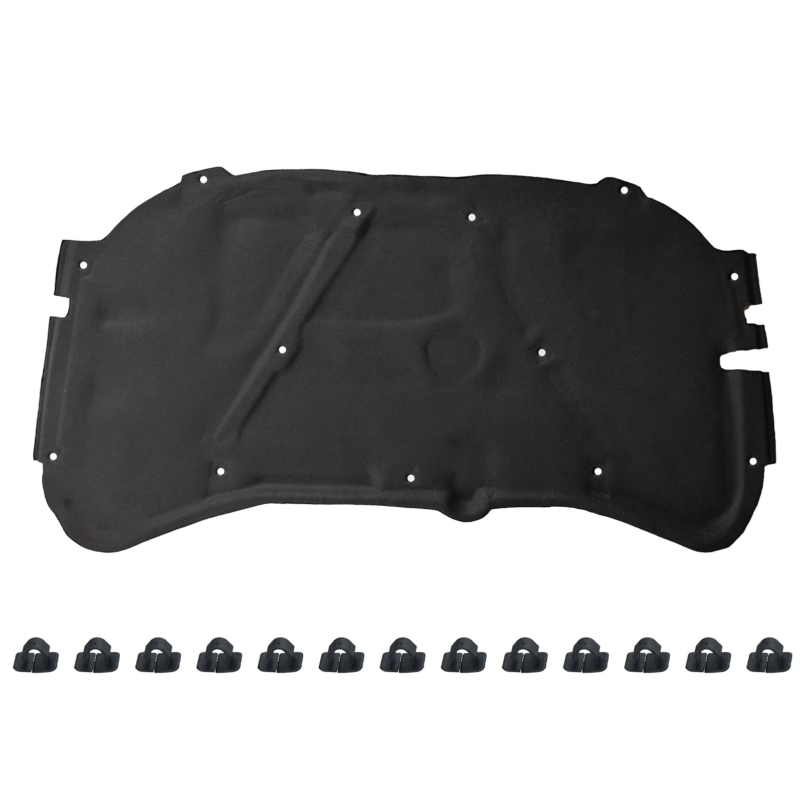 GEPCO Aislamiento del capó Alfombrilla aislante para VW GOLF IV 1997-2006 Bora 1998-2005 Clips