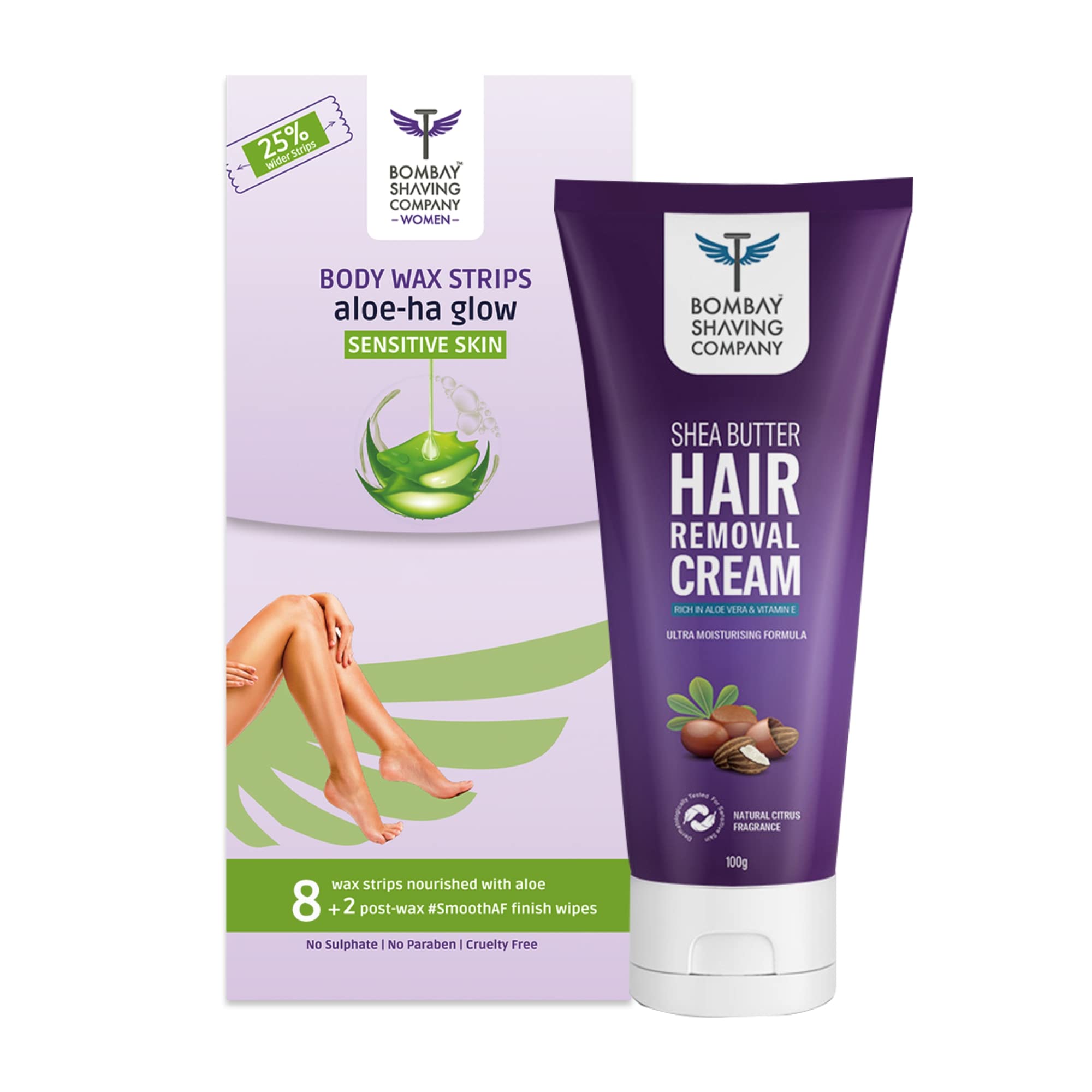 BSC Hair Removal Combo For Women - Shea Butter Hair Removal Cream for Women With Aloe Vera and Bisabolol, 1 Spatula, Suitable For Sensitive Skin And Wax Strips for sensitive Skin (B09RMNR57C) Amazon Price History, Amazon Price Tracker
