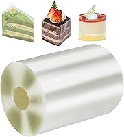 Fcreimd Thin Cake Collar 3 Inch x 164 Ft 75 Microns Ultra-Flexible Acetate Sheets for Perfect Mousse Cakes & Baking