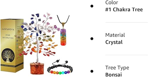 Miniatura 8 de Árbol de la vida de chakras, cristales, regalos para mujeres, árbol de cristal, piedras energéticas y cristales, árbol del dinero, piedras de