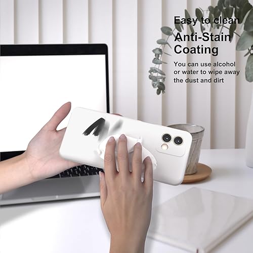 Miniatura 6 de NUIMADL Funda para Moto G Stylus 5G 2023, silicona líquida suave protectora y forro de microfibra antiarañazos, a prueba de golpes, compatible con