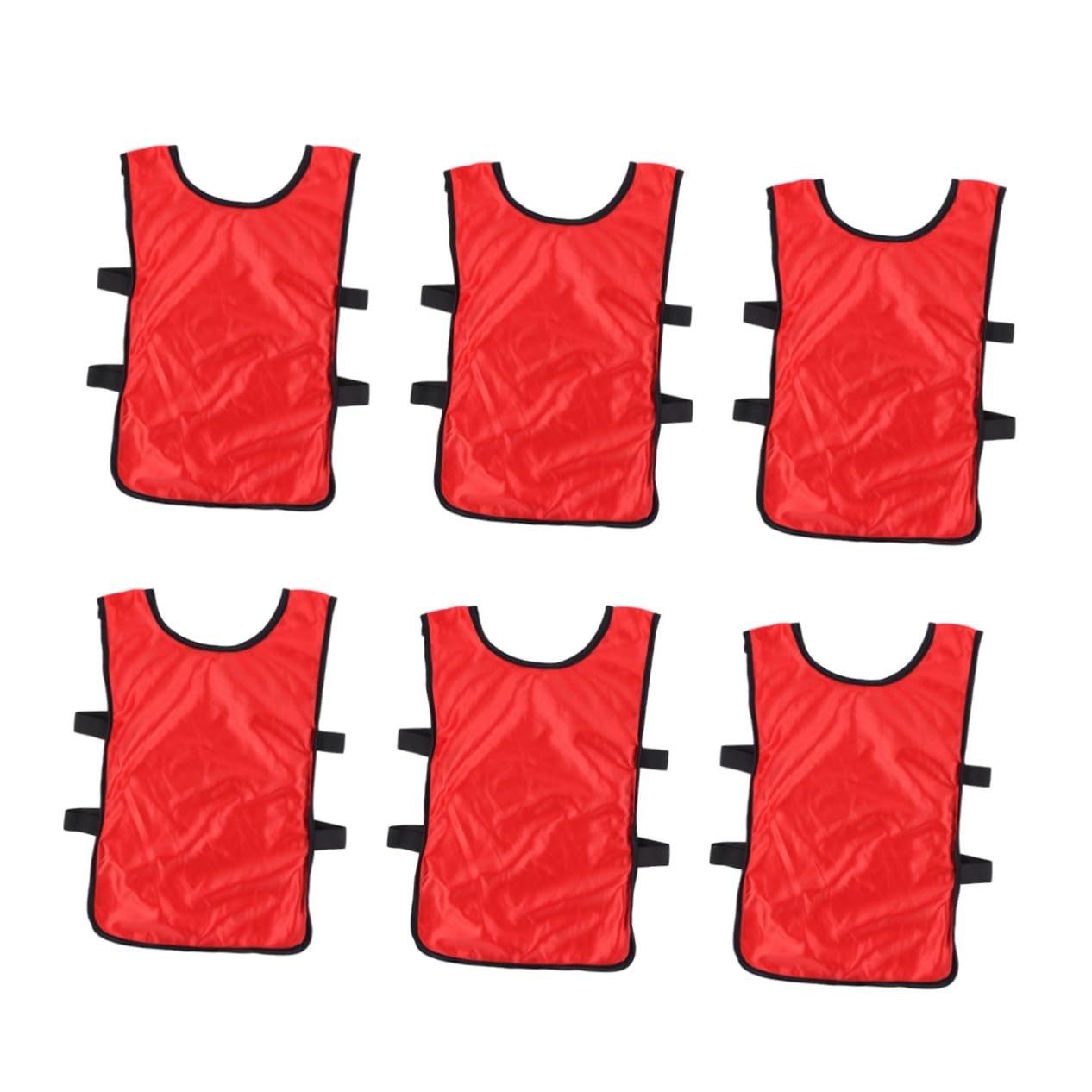 VICASKY 6Pcs Breathable Football Training Vests Lightweight Pinnies for Soccer and Basketball Practice Durable Waistcoat for Boys