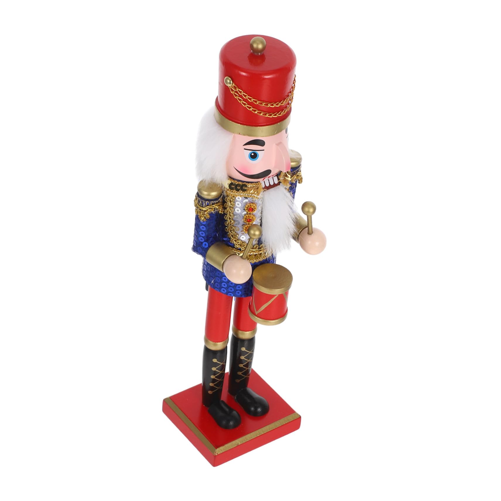 ULTECHNOVO Nussknacker Soldat Figur aus Holz Traditionelle Weihnachtsdeko Dekorative Statue für Schreibtisch und Regal