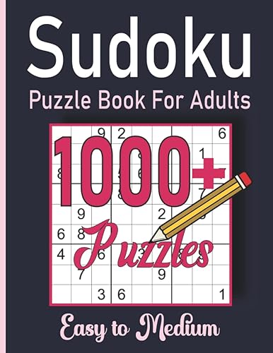 1000+ Sudoku Puzzles for Adults Easy to Medium Puzzles Book for Beginner Adults with All Solutions are included in the back VOL 1
