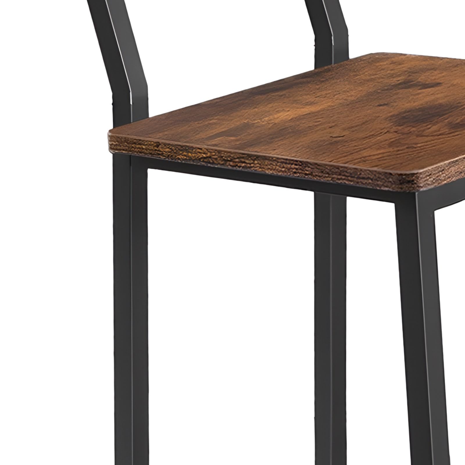 Küchenstühle, Stehhocker, Barhocker, Barhocker Holz, Küchenhocker, Barstuhl, Hocker mit Rückenlehne, Stabiler Hochstuhl für Küche Bar Theke, Industrial Design, rustikal, modern & komfortabel