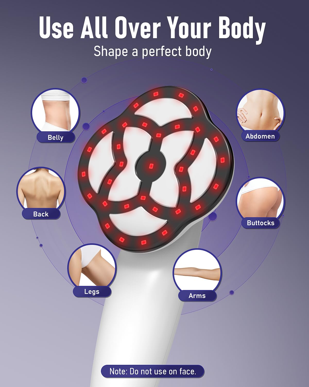 Cellulite Massager, 15 Adjustable Levels, 3 Working Modes