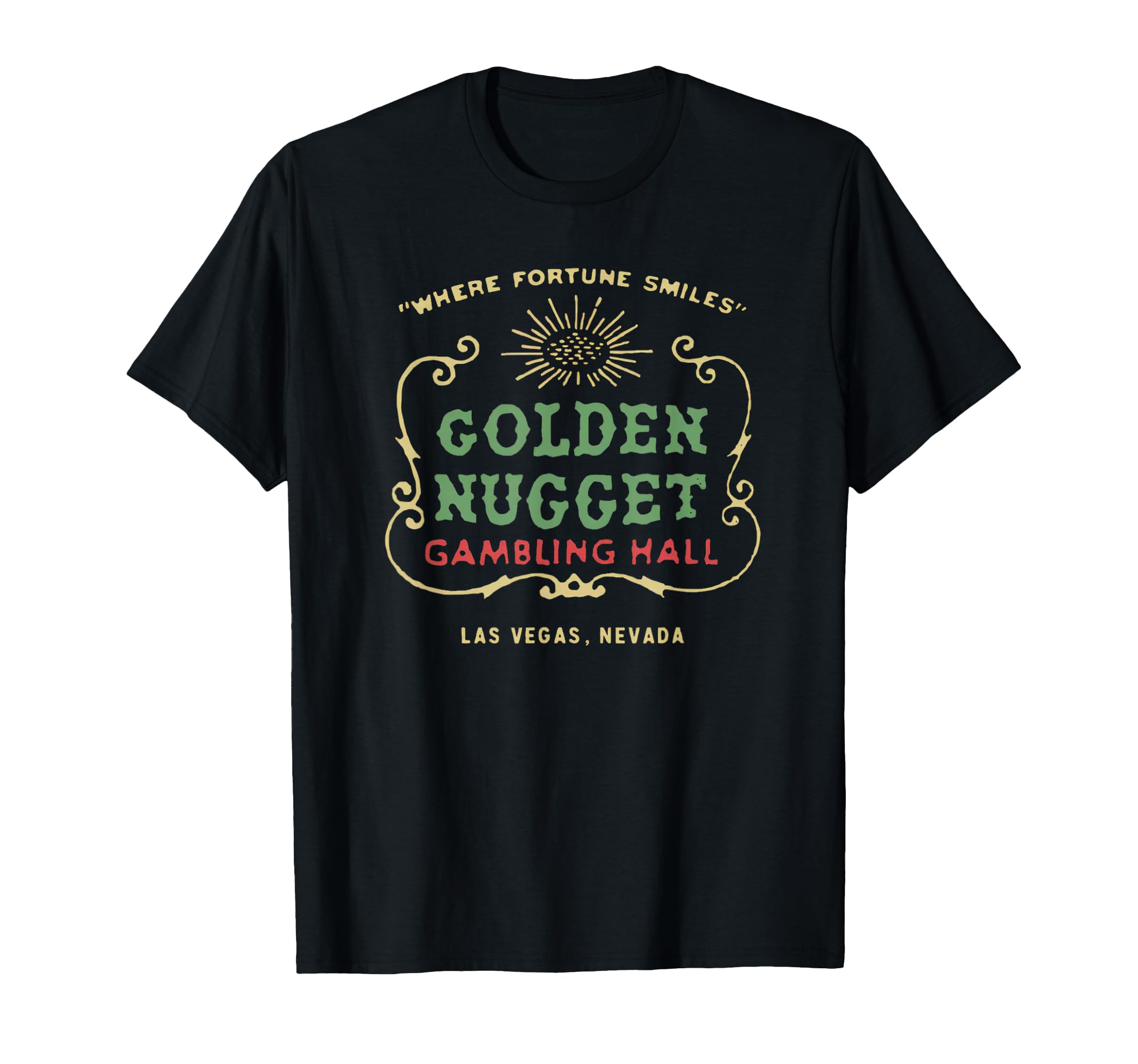 Golden Vegas Casino Hotel Retro Vintage T-Shirt