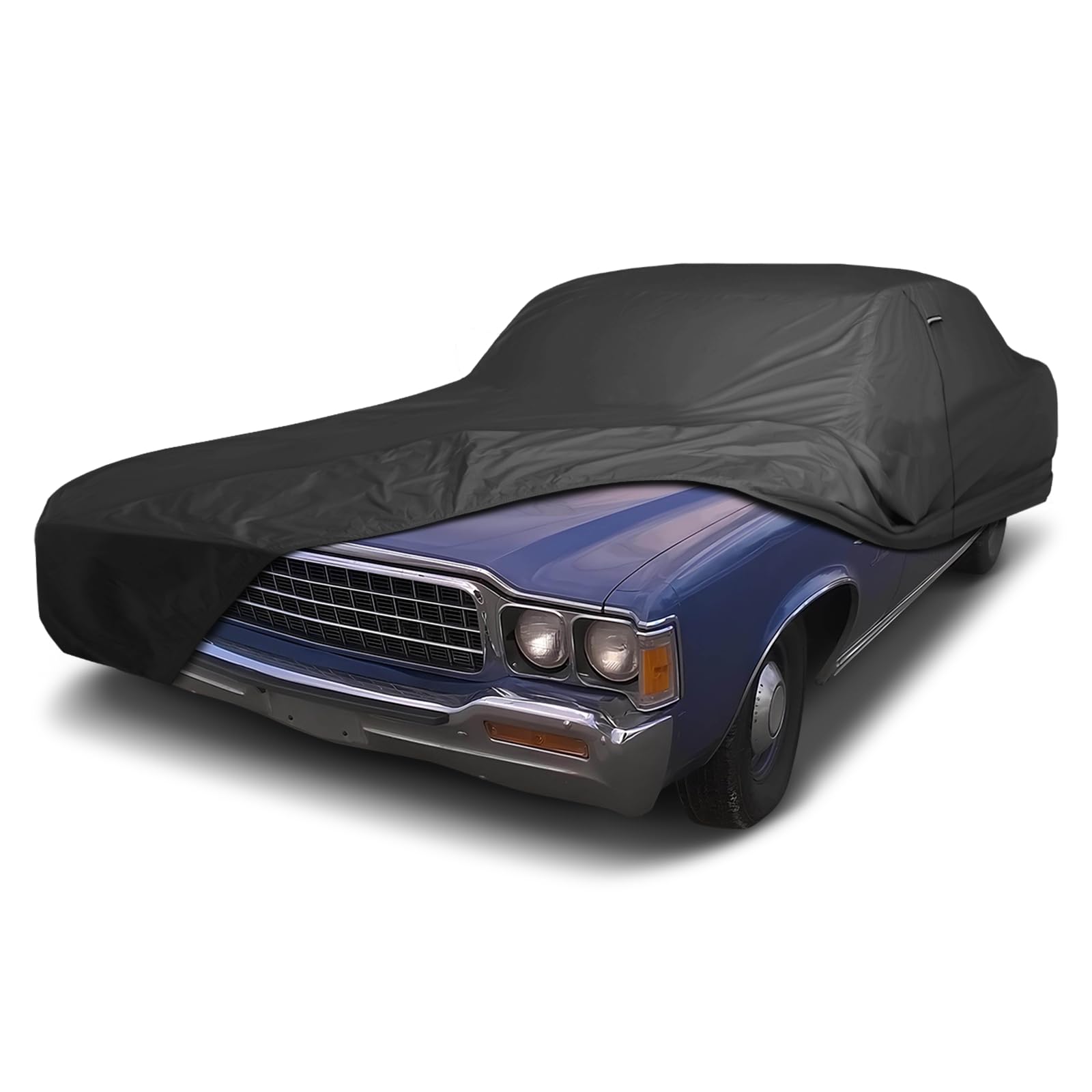 Premium Custom Car Cover for 1965-1973 AMC Ambassador Heavy Duty Waterproof All Weather Rain Snow UV Sun Protector Custom Fit Full Exterior Indoor Outdoor Protection Car Cover (Black)