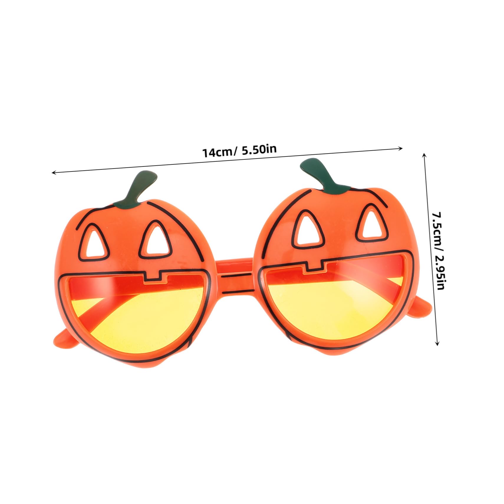 FRCOLOR Halloween Eyeglass Frames Sun Glasses Jack-o-lantern Design for Adults Kids