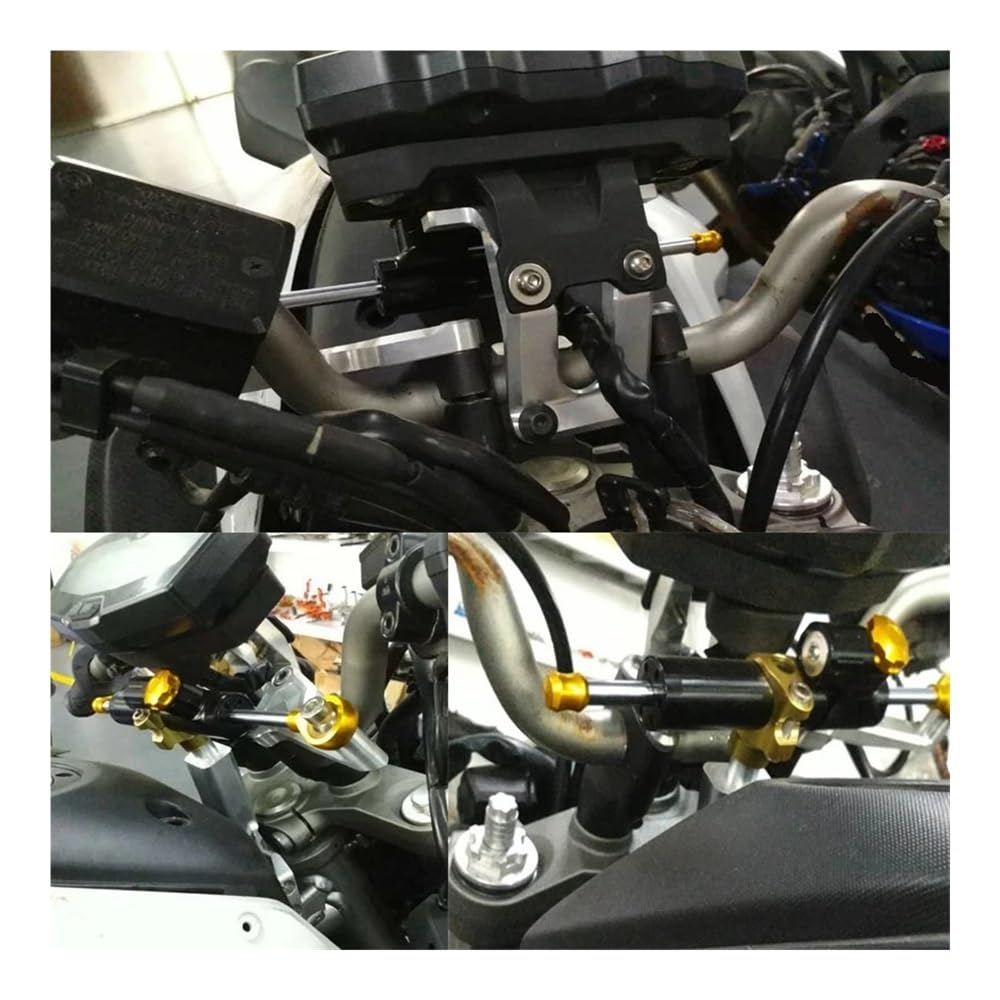 Estabilizador De Dirección Para MT-07 2021-2024 Motocicletas Estabilizador De Dirección Ajustable Soporte Amortiguador Kit Montaje Accesorios