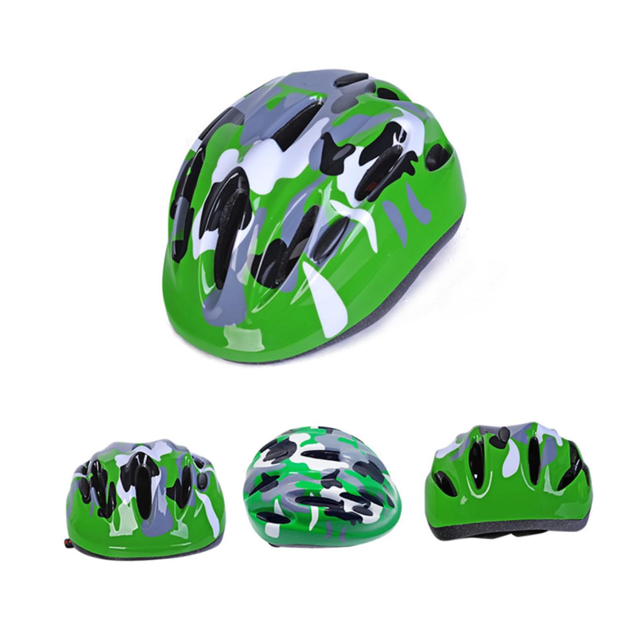 iplusmile 2 Pièces Casque Enfant Casque Roller Skating Cyclisme de vélo s de vélo Green