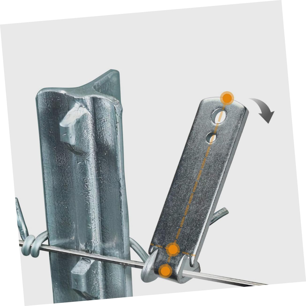 VANZACK 10pièces Tendeur De Câble Acier Outil De Serrage pour Corde Métallique Accessoire Pratique pour Installation De Clôture Et Divers