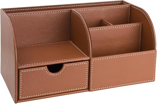 Masa st  D zenleyici,Kalemlik,Kumandal k,K pbloknotluk,Tabletlik,Kitapl k,6 G zl , ekmeceli,Desktop Organizer,Vegan,24,5 * 13 * 12