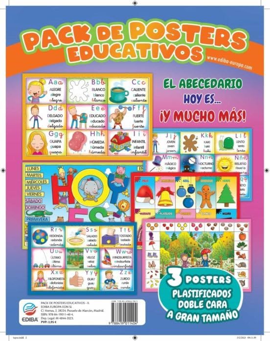  PACKS DE POSTERS EDUCATIVOS EL ABECEDARIO