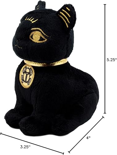 Miniatura 6 de Ebros Gift Pequeño negro y dorado egipcio clásico deidad diosa Bastet gato suave estatuilla Ubasti Bast Gods of Egipt Protector Home Cats