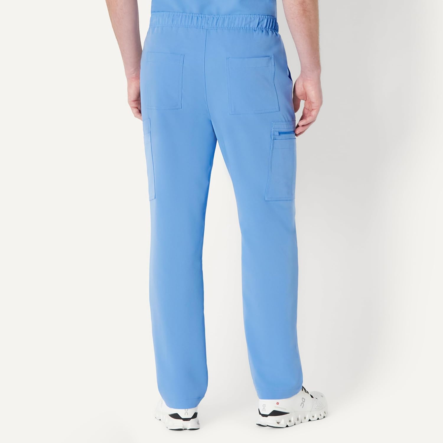 Amazon Basics Men's Scrubs Tapered Leg Pants Elastic Waistband