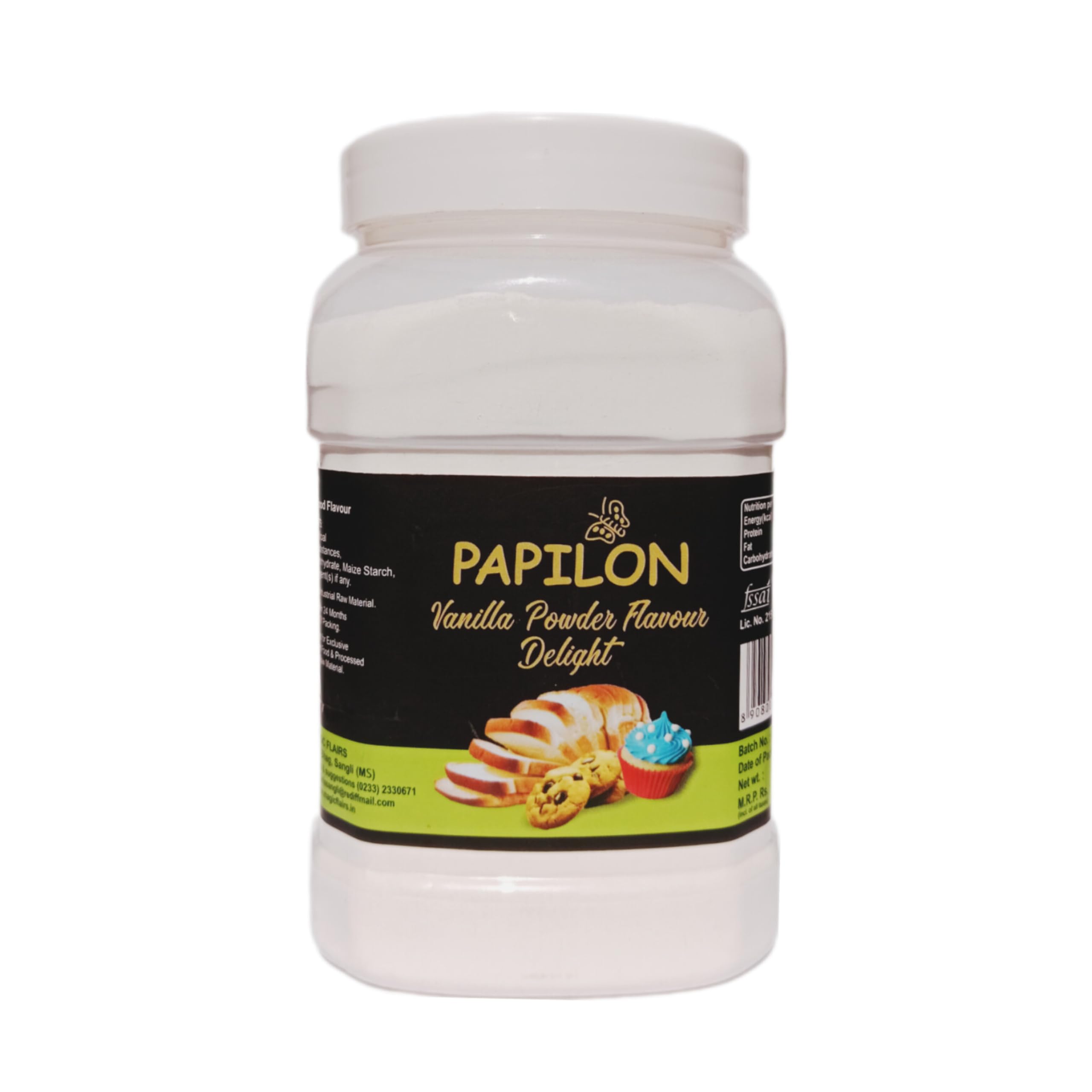 Papilon Concentrated Food Flavour : Vanilla Powder Delight - 500gm for Cake/Cookies/Rusk/Brade. (B08PC787CY) Amazon Price History, Amazon Price Tracker