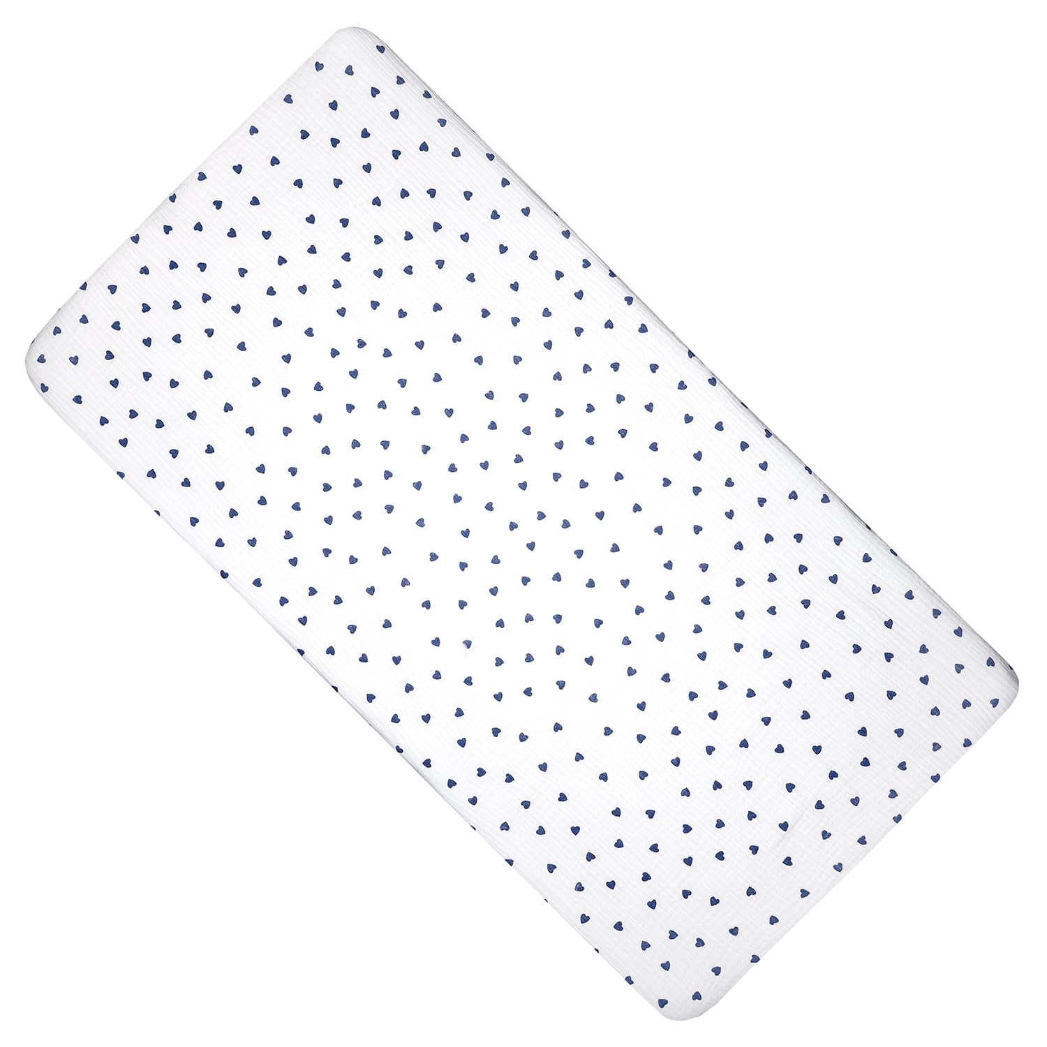Drap housse berceau gaze de coton 40x80 cm SEVIRA KIDS Lovio blanc fabriqué en France