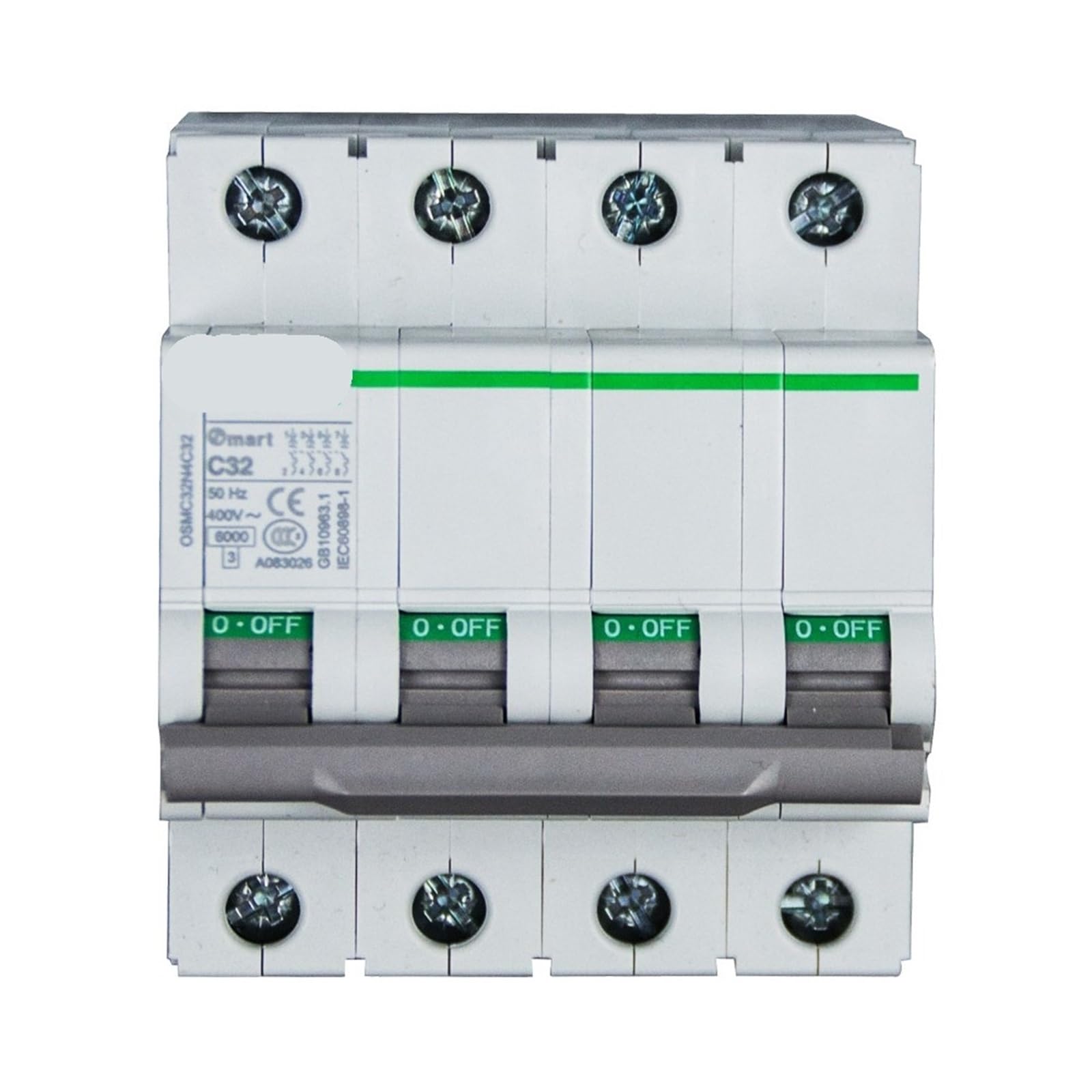 Disjoncteur type C 4P 1A pour tableau électrique 50HZ