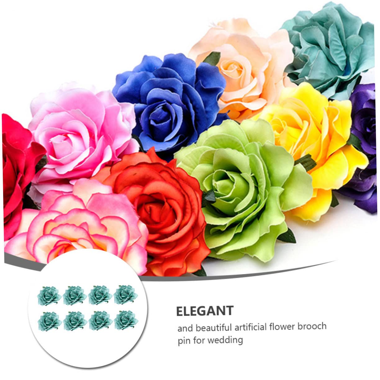 Beavorty 16pezzi Spilla Forma Di Fiore Elegante Corsage Per Sposa e Cerimonie Decorazione Per Abbigliamento e Accessori