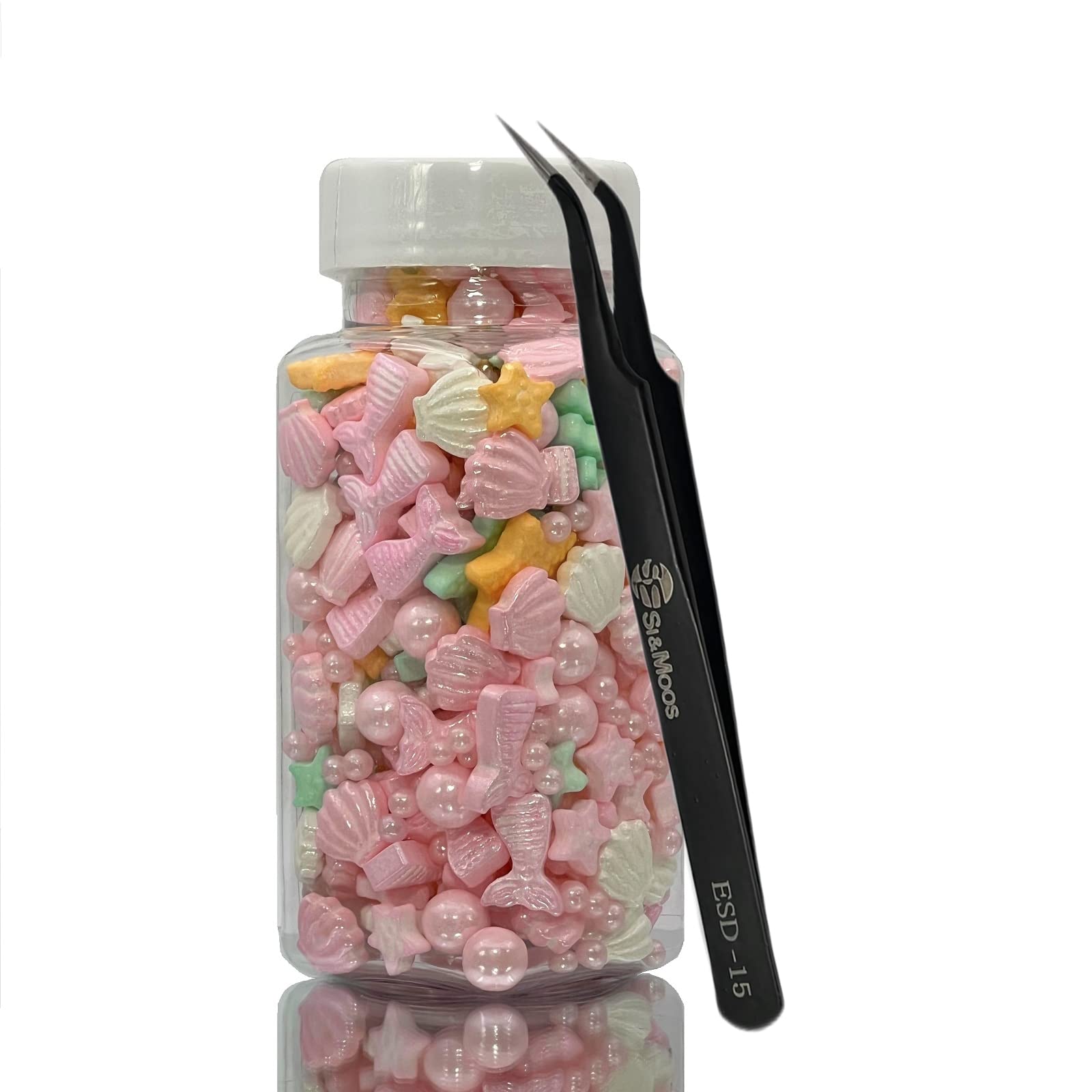 Mermaid Pink Tails Shells Pearls Starfish Mix