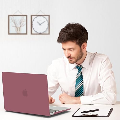 Miniatura 58 de B BELK Funda compatible con MacBook Air de 13 pulgadas 2022 2021 2020 2019 2018 M1 A2337 A2179 A1932 Touch ID, carcasa rígida de plástico para Verde