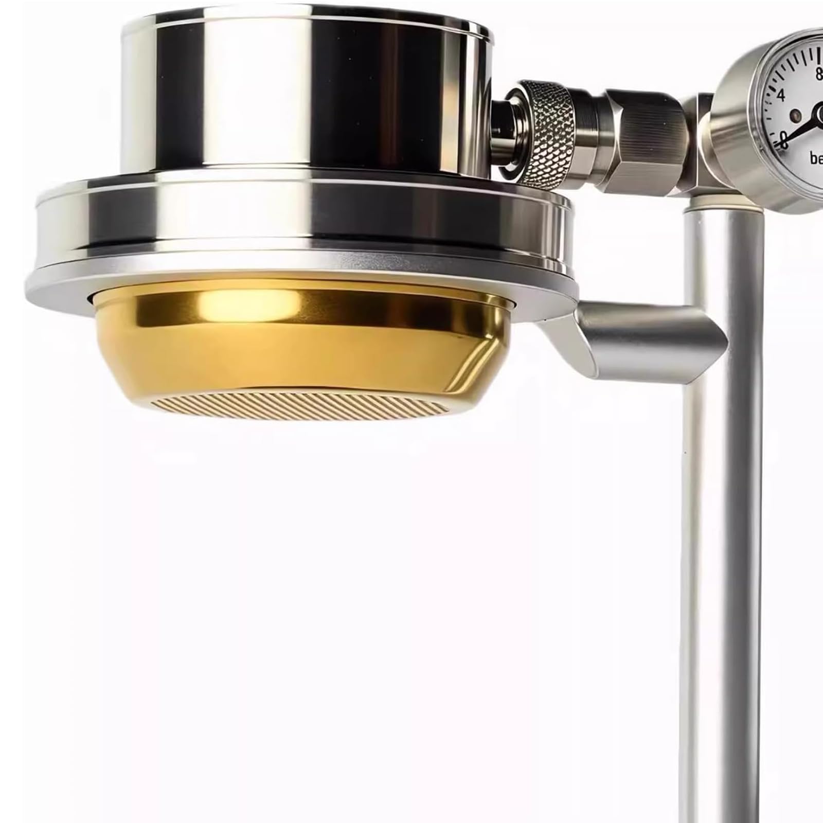 Macchina per caffè espresso pneumatica, caffettiera manuale a pressione d'aria con manometro, pressione di esercizio: da 1 a 16 bar, design compatto e smontabile, ideale per casa, campeggio e viaggi