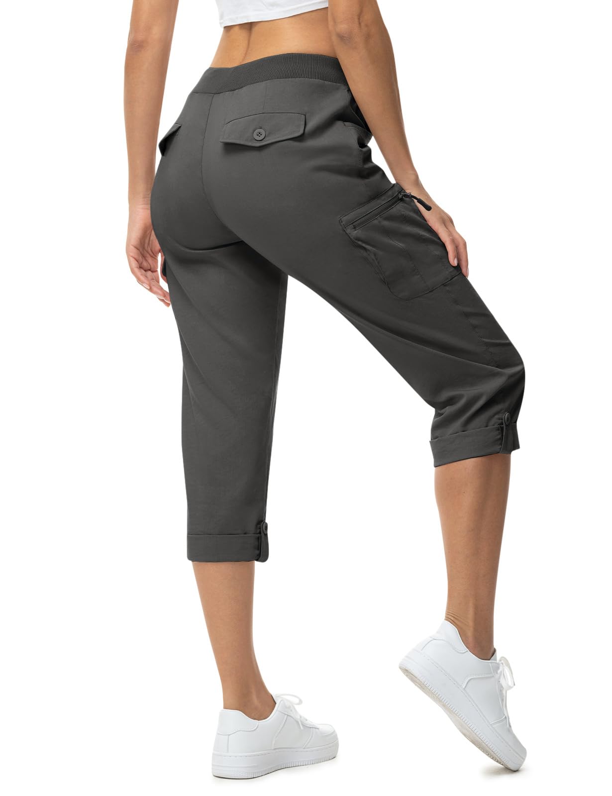 TBMPOY Women's Cargo Hiking Capris Pants