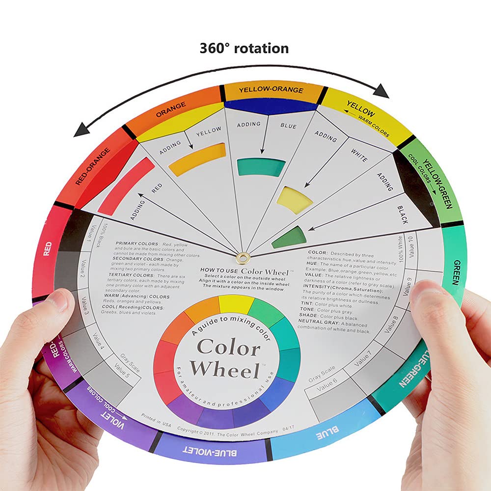 Snapklik.com : 3 Pieces Creative Color Wheel, Art Class Teaching Tool ...