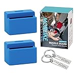 Morlike Silicone Seatbelt Secure Buckle Safety Cover Lock (BLUE2-2 PCAK)