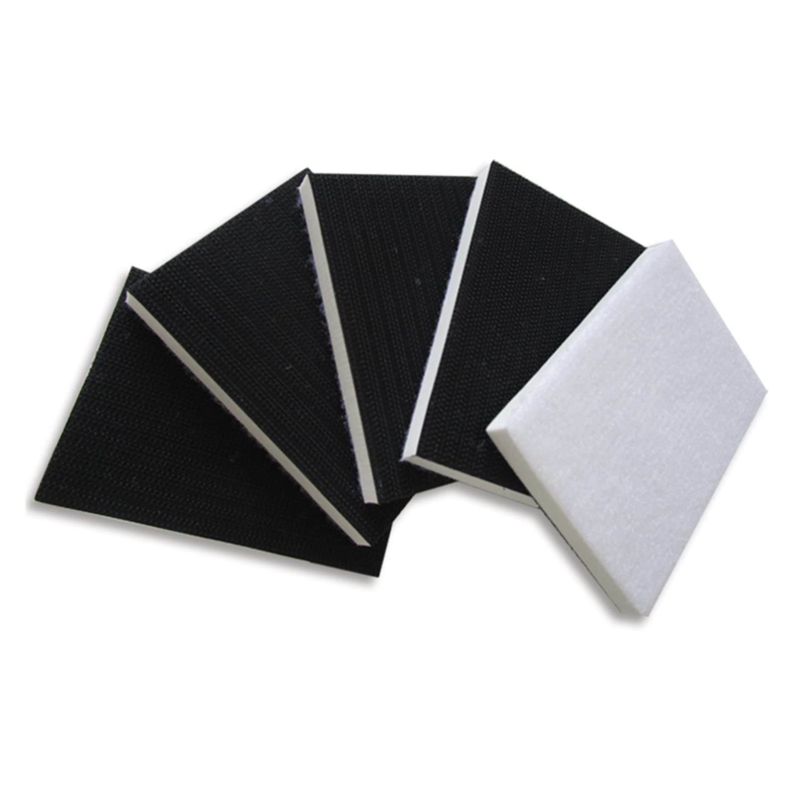 Almohadilla de Pulido 5pcs 70 * 100mm Pad de Interfaz de Esponja de EVA Rectangular for Proteger la Placa de Respaldo de lijadora Que respalda el Gancho de la Herramienta abrasiva y el Bucle